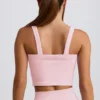 Super Sculpt sømløs lang camisole-top i pudderrosa