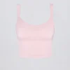 Super Sculpt sømløs lang camisole-top i pudderrosa