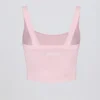 Super Sculpt sømløs lang camisole-top i pudderrosa