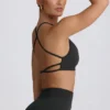 Super Sculpt sømløs ryggløs sports-BH i Ash