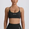 Super Sculpt sømløs ryggløs sports-BH i Ash
