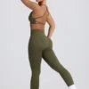 Super Sculpt sømløs ryggløs sports-BH i lysegrønn