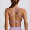 Super Sculpt sømløs ryggløs sports-BH i myk lilla