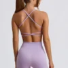 Super Sculpt sømløs ryggløs sports-BH i myk lilla