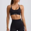 Super Sculpt sømløs ryggløs sports-BH i svart