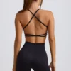 Super Sculpt sømløse minishorts i svart