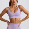Super Sculpt sømløs sports-BH med kryssrygg i myk syrin