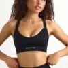 Super Sculpt sømløs sports-BH med kryssrygg i svart