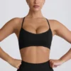 Super Sculpt sømløs sports-BH med kryssrygg i svart