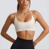 Super Sculpt sømløs sports-BH uten rygg i hvit
