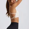 Super Sculpt sømløs sports-BH uten rygg i hvit