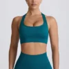 Super Sculpt sømløs T-rygg sports-BH i blågrønn