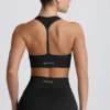 Super Sculpt sømløs T-rygg sports-BH i svart