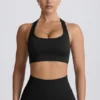 Super Sculpt sømløs T-rygg sports-BH i svart