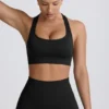 Super Sculpt sømløs T-rygg sports-BH i svart