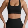 Super Sculpt sømløs T-rygg sports-BH i svart