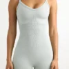 Super Sculpt sømløs unitard i grått