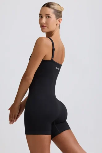 Super Sculpt sømløs unitard i svart