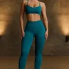Super Sculpt sømløse leggings i blågrønn