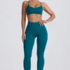 Super Sculpt sømløse leggings i blågrønn
