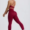 Super Sculpt sømløse leggings i burgunder