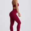 Super Sculpt sømløse leggings i burgunder