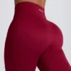 Super Sculpt sømløse leggings i burgunder
