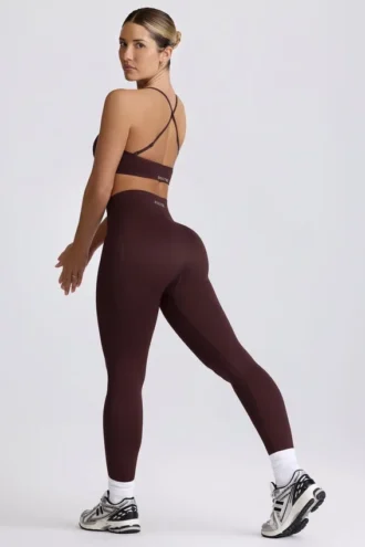 Super Sculpt sømløse leggings i Chocolate