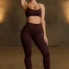 Super Sculpt sømløse leggings i Chocolate