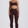 Super Sculpt sømløse leggings i Chocolate