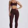 Super Sculpt sømløse leggings i Chocolate