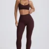 Super Sculpt sømløse leggings i Chocolate