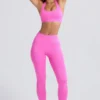 Super Sculpt sømløse leggings i sukkerrosa