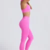 Super Sculpt sømløse leggings i sukkerrosa