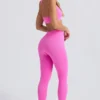 Super Sculpt sømløse leggings i sukkerrosa