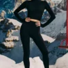 Super Sculpt sømløse leggings i svart