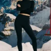 Super Sculpt sømløse leggings i svart