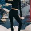 Super Sculpt sømløse leggings i svart