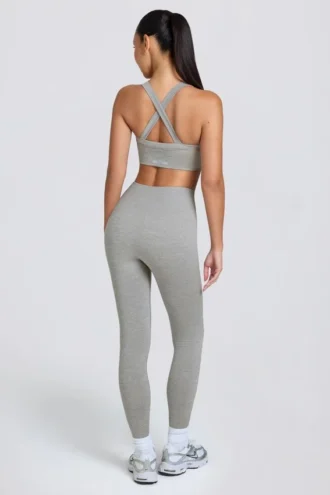 Super Sculpt sømløse leggings med høy midje i grå melert