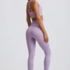 Super Sculpt sømløse leggings med høy midje i myk lilla