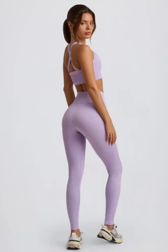 Super Sculpt sømløse leggings med høy midje i myk lilla