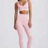 Super Sculpt sømløse leggings med høy midje i pudderrosa