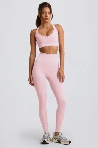 Super Sculpt sømløse leggings med høy midje i pudderrosa