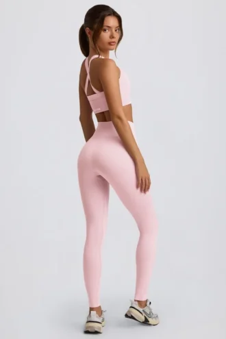 Super Sculpt sømløse leggings med høy midje i pudderrosa