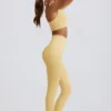 Super Sculpt sømløse leggings med høy midje i smørgul
