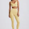 Super Sculpt sømløse leggings med høy midje i smørgul