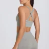 Super Sculpt sømløse minishorts i grå melert