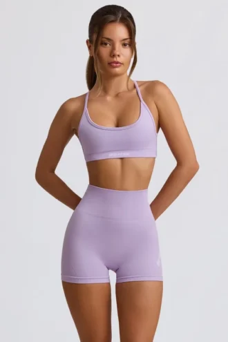 Super Sculpt sømløse minishorts i Soft Lilac