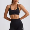 Super Sculpt sømløse minishorts i svart