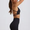 Super Sculpt sømløse minishorts i svart